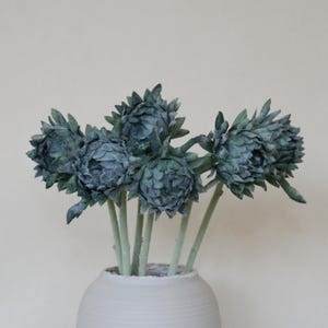 Fake Artichoke Stem, Artificial Flower Craft, Home Floral Decor, Garland Bouquet Filler, Wedding Party Bloom Arrangement, Table Centerpiece