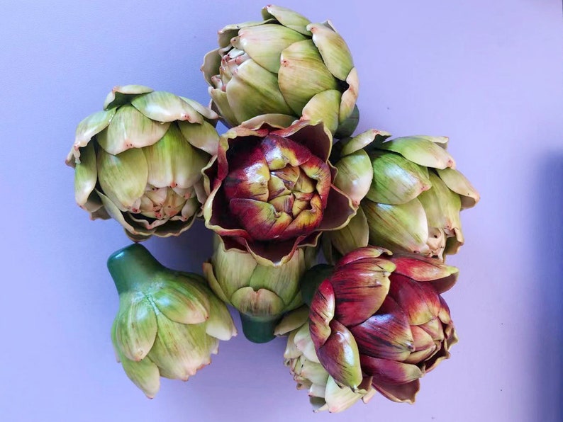 Artificial Artichoke Fruit Realistic Fake Fruit Home Floral Etsy
