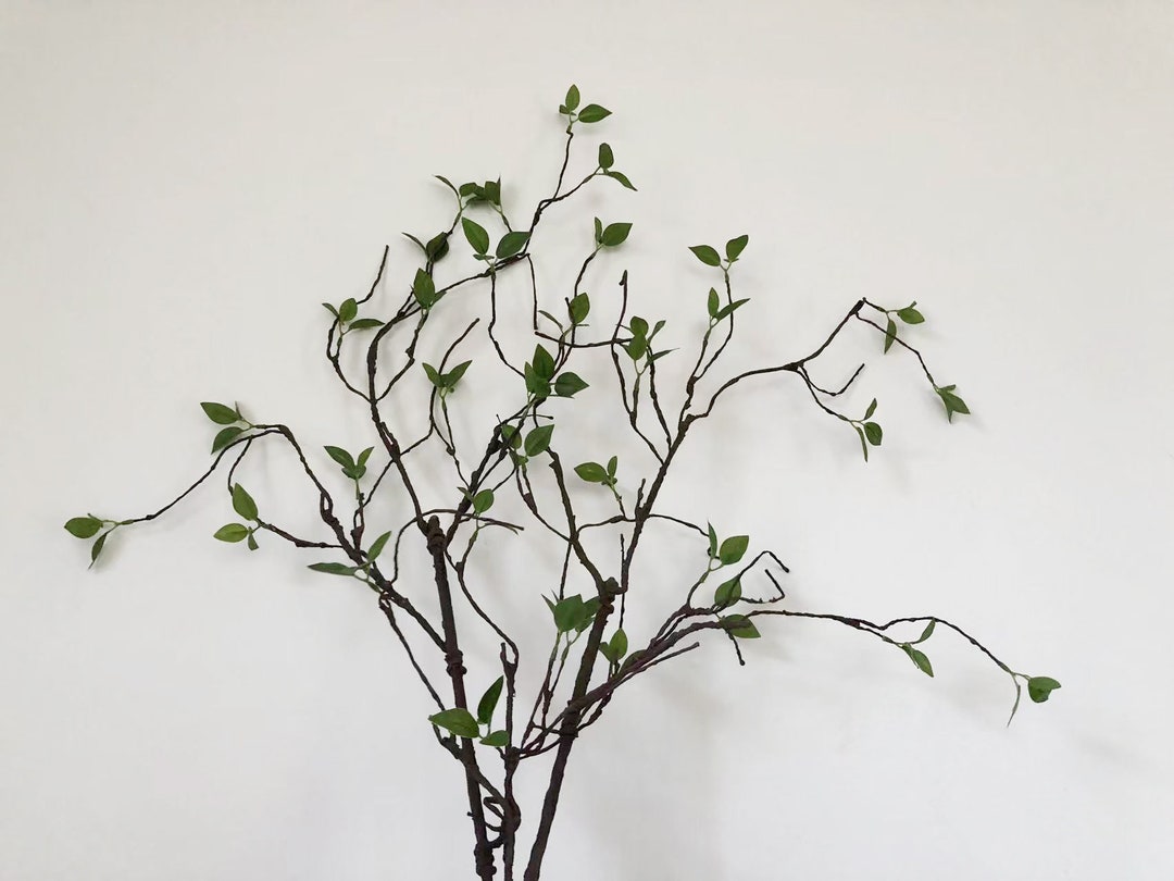 Artificial Dead Tree Long Branch With Tender Leaves, Fake Young Foliage