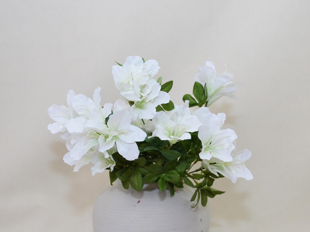 Artificial Rhododendron Bouquet, Lifelike Azalea, Realistic Faux ...