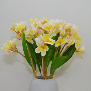 High Quality Fake Plumeria Rubra, Tropical Plant Crafts, Wedding Arrangements, Bouquets Wreaths Grass Fillers, Home Decor, Artificial Flower