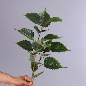 Ficus Religiosa Leafy Branch, Bodhi Foliage Stems, Fake Mulberry Leaves, Artificial Flowers, Home Greenery Decor, Wedding Floral Arrangement
