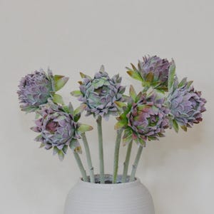 Artificial Artichoke Stem, Fake Flower Craft, Home Floral Decor, Garland Bouquet Filler, Wedding Party Bloom Arrangement, Table Centerpiece