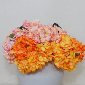 Artificial Dried Hydrangea Stems with Leaves, Hydrangea Centerpieces, Flower Arrangements, Wedding Flowers, Bouquet Fillers, Window Decor