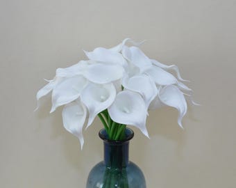 Real Touch Calla Lily Bouquet, Rustic Home Decor, Bridal Bouquets, Wedding Centerpieces, Artificial Flower Crafts, Indoor Flower Decor