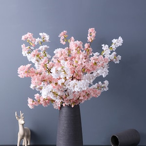 桜の長い枝、造花工芸品、結婚式のホーム花飾り、パーティーアレンジメントセンターピース、ガーランドアーチブーケのギフト