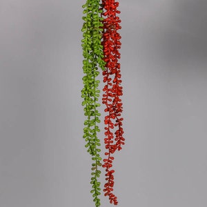 String of Pearls Succulent Hanging Plants, Senecio Rowleyanus, Artificial Flower, Home Greenery Decor, Wedding Party Floral, for Arch Wreath