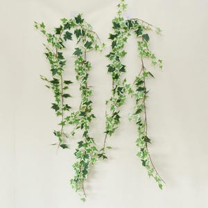 Kunstrotanplant ambacht, nep klimop lange wijnstok met rijk gebladerte, bloemendecor voor thuis, voor krans boogslinger, bruiloft groen cadeau