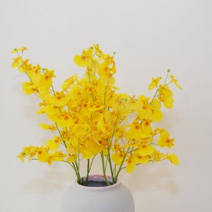 Fake Dancing Orchid Stem, Artificial Flower Craft, Real Touch Petals, Home Spring Floral Decor, Wedding Party Arrangement Centerpiece
