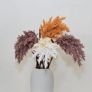 Fake Sorghum, Faux Reed Stems, Realistic Phragmites, Rustic Crops Stem, Fall Harvest Plants, Artificial Flower Crafts, Autumn Decor