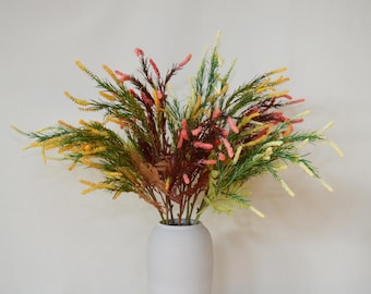 Salvia artificial realista, espray de salvia artificial, decoración de lavanda falsa, tallos florales para bodas, decoración del hogar, artesanía con flores falsas, arreglos para bodas