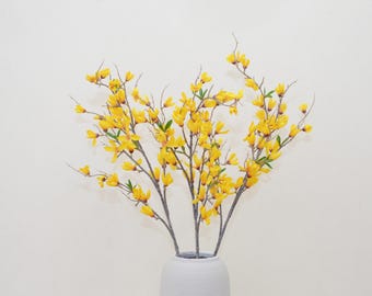 Artificial Magnolia Branch with Leaves, Magnolia Bouquets, Fake Spring Flowers, Magnolia Decor, Vase Fillers, Home Decor, Faux Floral Crafts
