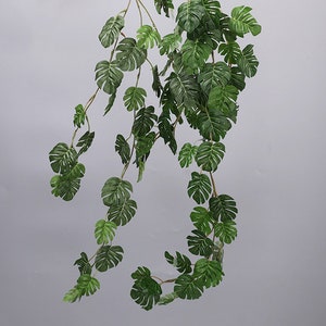 Raphidophora Tetrasperma Long Vine, Tropical Plant Craft, Fake Greenery, Kunstbloem, Home Floral Decor, Gras voor krans Garland Arch