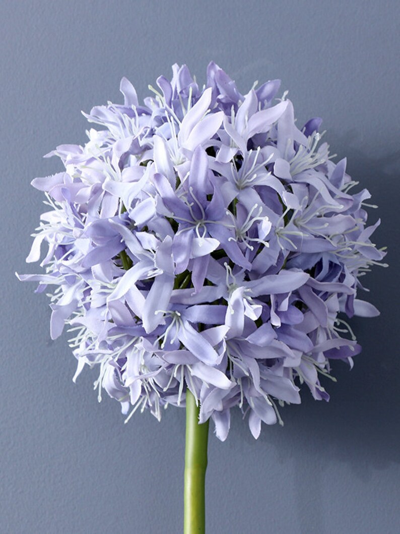 Fake Allium Giganteum Stem Onion Flower Craft Artificial Etsy