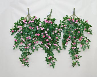 Fake Rose Hanging Wall, Artificial Flower Vine, Wedding Arrangement, Home Floral Decoration, Door Arch Decoration, Outdoor Garden Use