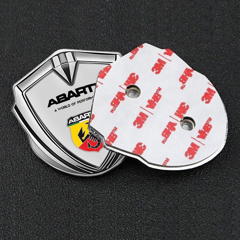 Emblèmes Métalliques Abarth Sport - 2 Pièces, Pour Côtés Arrière De Fiat/Abarth - Neuf (détails à Voir)