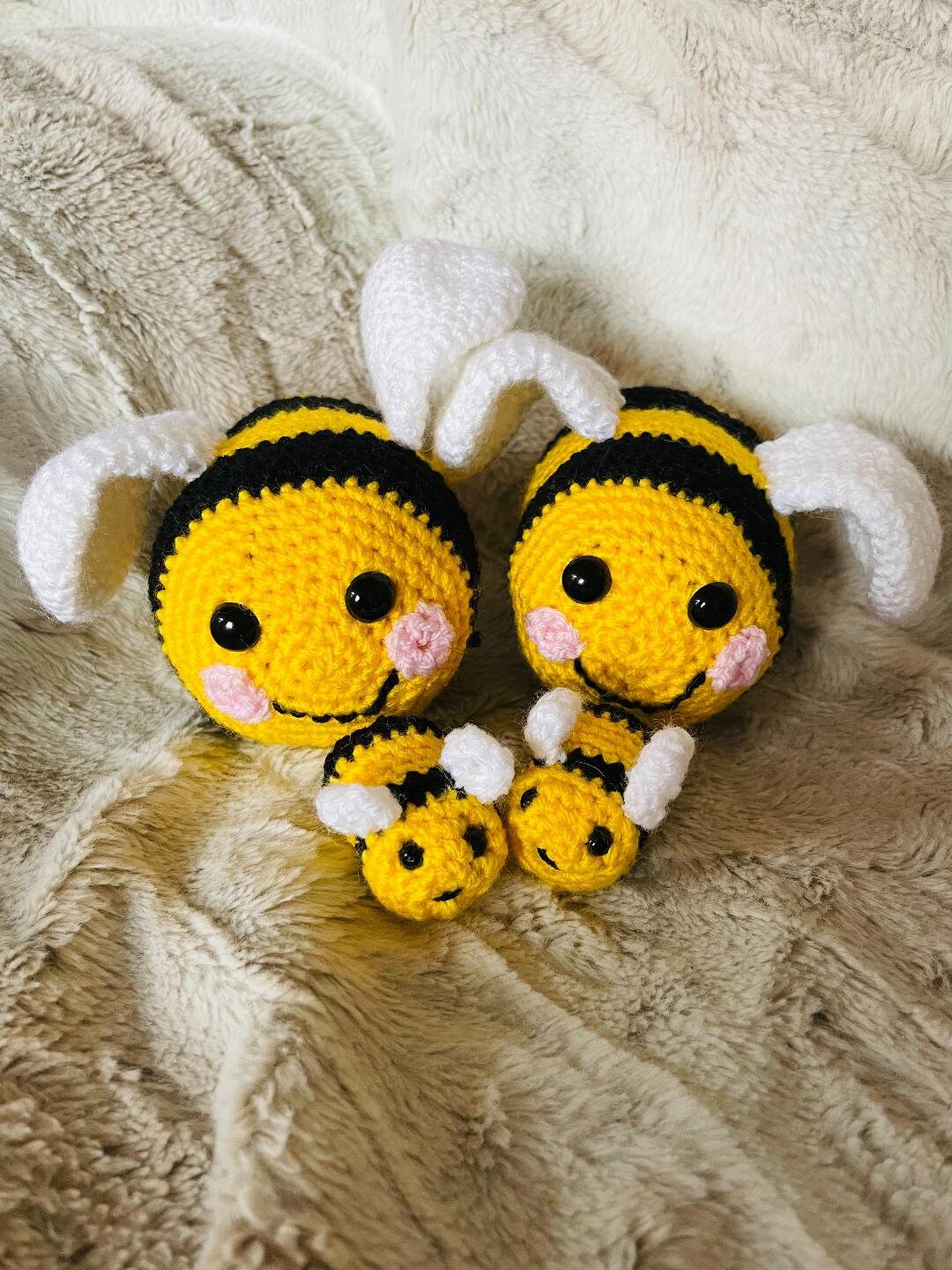 Handmade Crochet Bee Plushie: Soft Bumble Bee Toy - Etsy