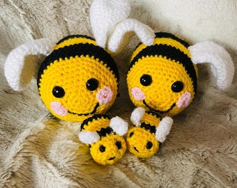 Handmade crochet  bee | soft plushie | Bumble bee soft toy/ crotchet insect /