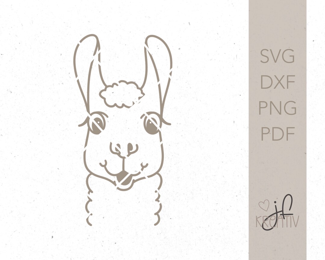 Lama / Alpaka digitale Plotterdatei .svg, .dxf, .png, .pdf Etsy Schweiz