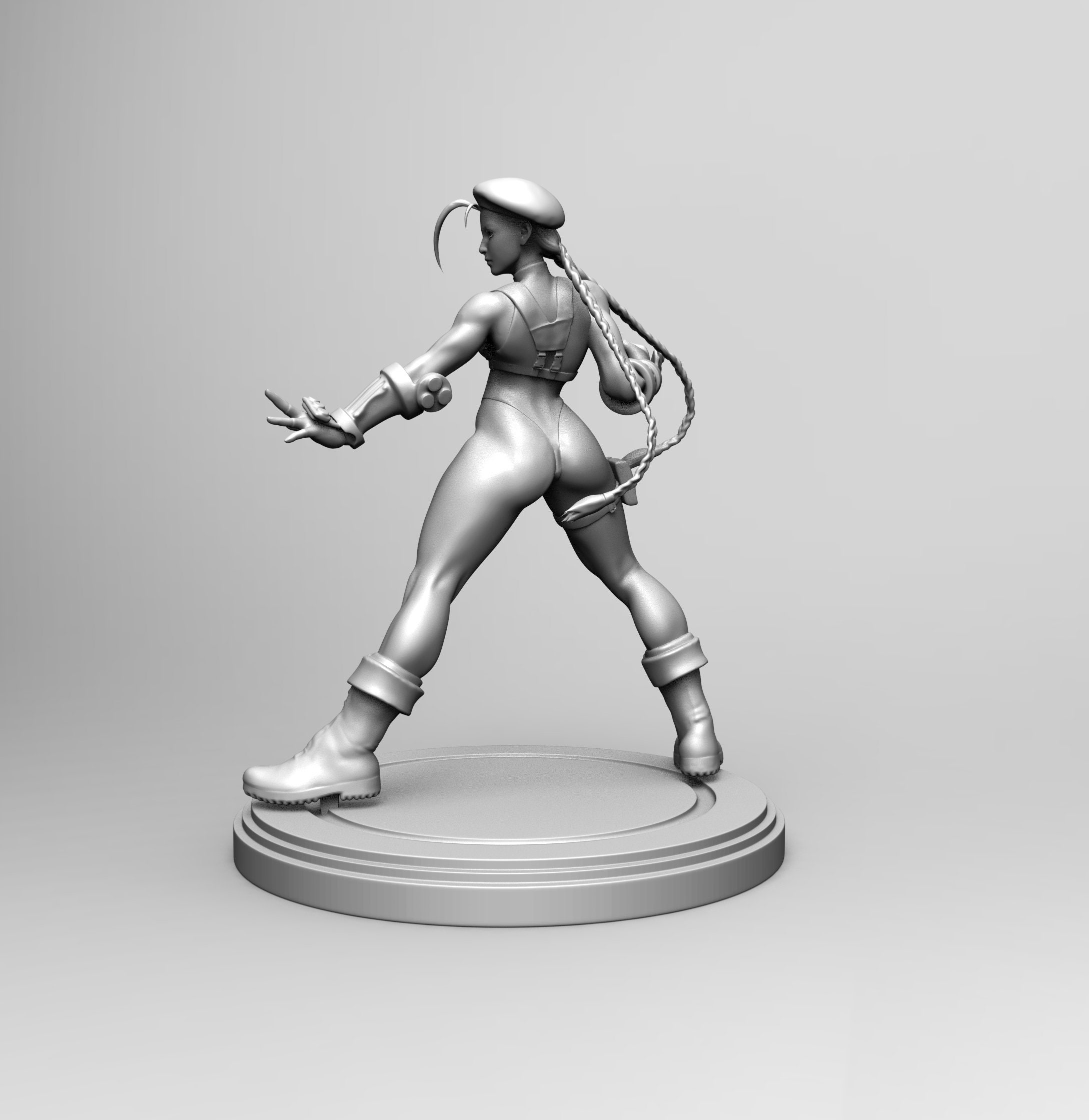 cammy - street fighter fanart - figure printable 3D Print Model