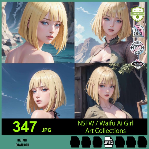 Waifu217 - Samui AI Pretty Girl Art Digital collections, 347pcs Naruto Samui Ai generate Girl, Ai girl character Pictures