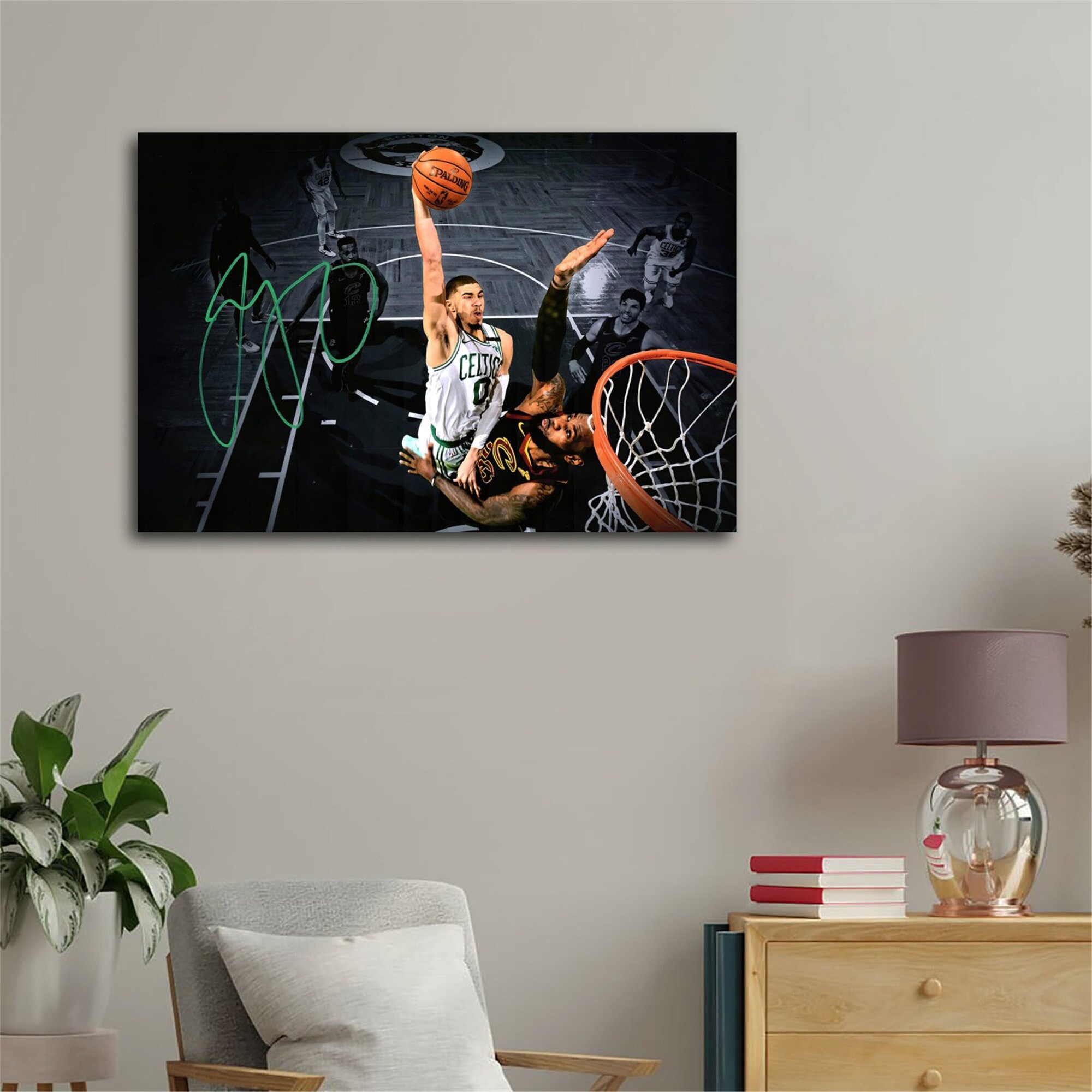 Tatum dunk on lebron poster discount