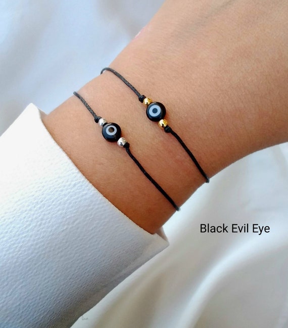 Black String Eye Necklace