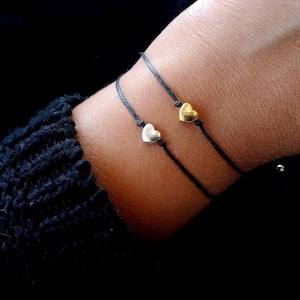 Dainty Heart Bracelet Friendship jewelry gift Love Gift for,couples,friends and family