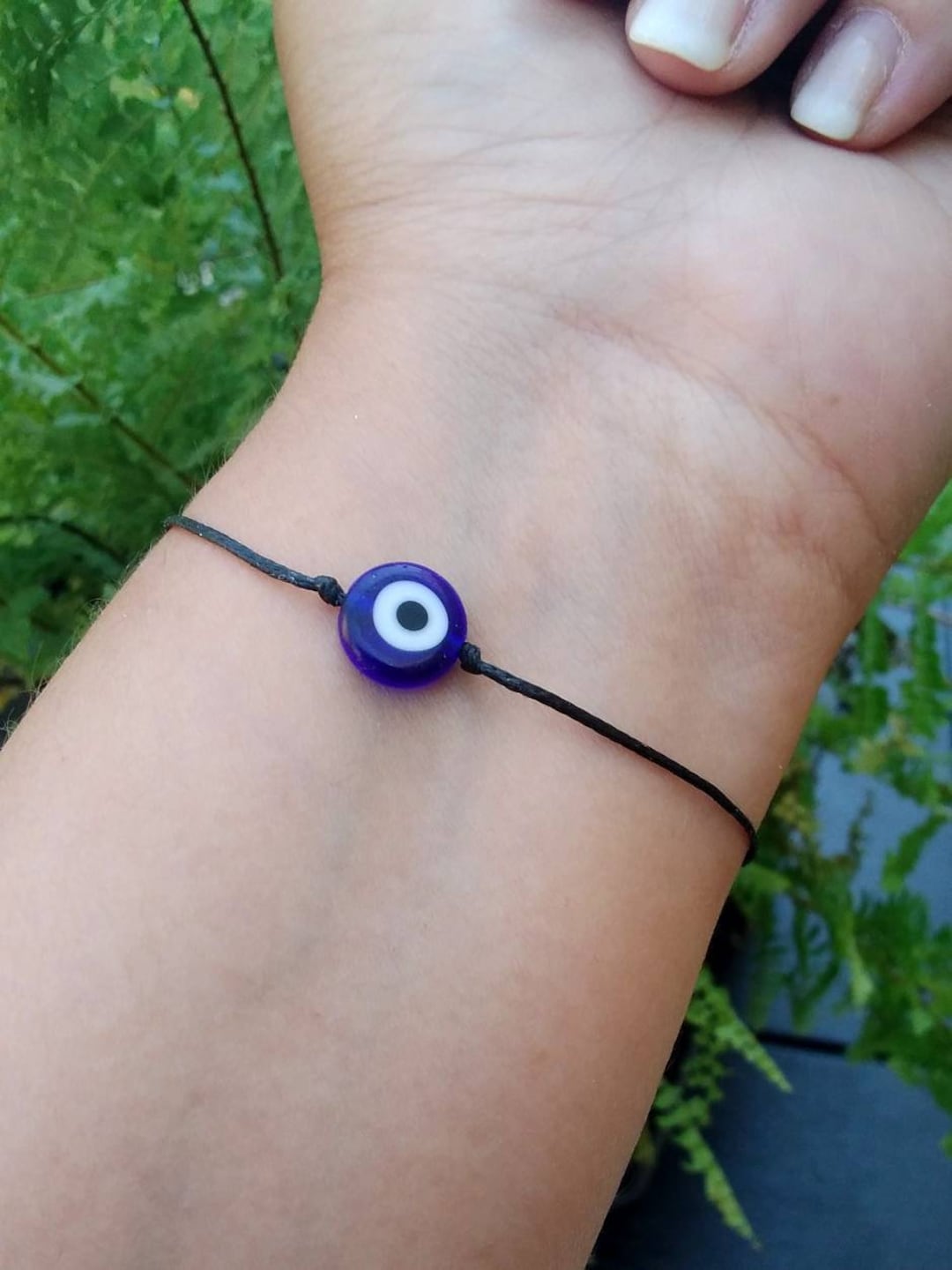Minimalist Evil Eye Bracelet Greek Evil Eye Jewelry Protection Amulet