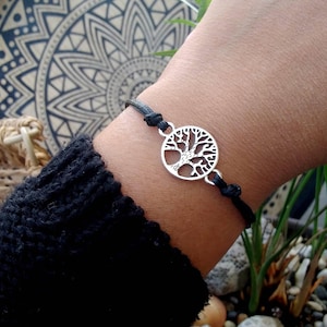 Bracelet arbre de vie homme Bijoux arbre de vie femme Cadeau yoga Bracelet yoga Cadeau bijoux spirituel Bracelet arbre généalogique Bracelet d'amitié