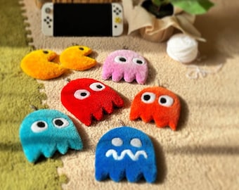 Pac-Man-Anhänger / Personalisierbarer Schlüsselanhänger / Geschenkidee mit Namen / Pac-Man-Gadget / Pac-Man-Sammlung / Videospiel-Schlüsselanhänger
