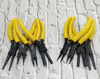 Juego de 8 alicates para hacer joyas, alicates para envolver alambre, alicates para hacer bucles, alicates para hacer enganches, alicates de punta redonda