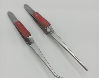 Par de pinzas rectas y curvas