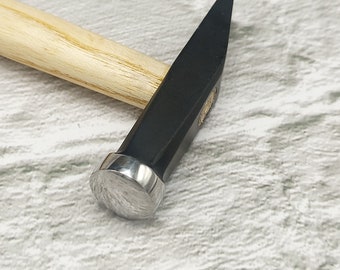 Martillo de orfebre, martillo de cabeza plana y cruzada, herramienta para la fabricación de joyas.