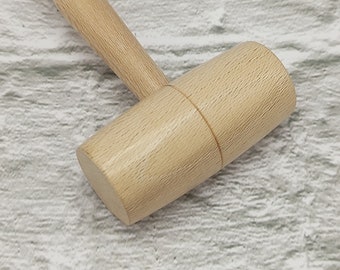 Martillo de madera, mazo, martillo, martillo para hacer joyas