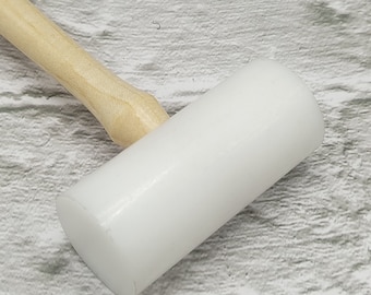 Mazo de plástico con cabeza plana cilíndrica