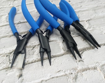 Juego de 4 alicates para grabar joyas Alicates negros para joyeros