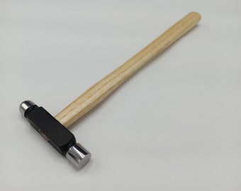 Martillo de bola de 2 oz, mini martillo para trabajos en metal, martillo de cabeza plana, cabeza de bola.