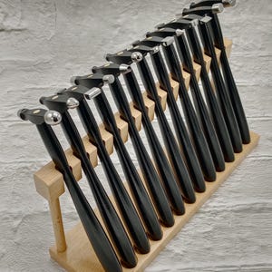 13 Forming Texturing Hammers Set Designer Hammer 13 Different Shapes Hammers with Stand for Jeweler&#39;s