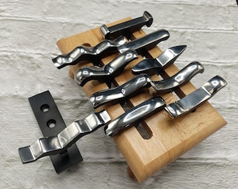 Forming and Raising Stakes 10 pcs with Vise and Wooden Stand