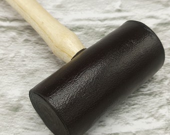Martillo de joyería de martillo de mazo de cuero crudo