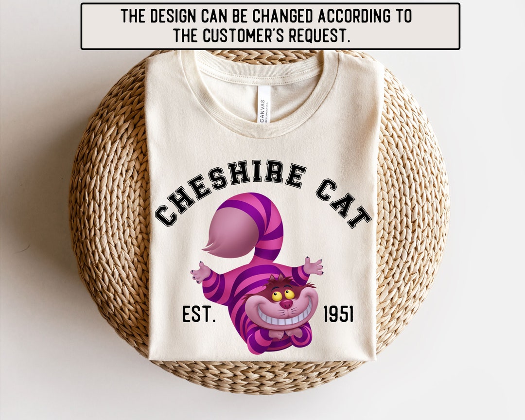 Cheshire Cat Shirt Disney Cheshire Cat Shirt Alice Cheshire Etsy