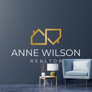 DIY Realtor Logo, Real Estate Logo, Property Logo, Editable Canva Template, House Logo, Infinity House Logo, Premade Logo