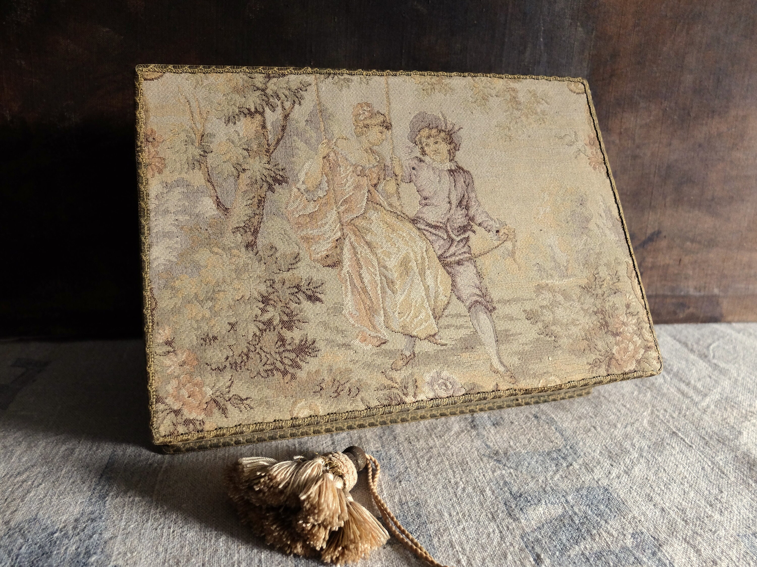 French Fabric Dresser Box/ Marquise De Sévigné/ Etsy