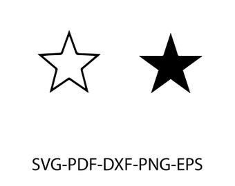 Star Svg Cut File, Star Png, Stars Bundle Svg