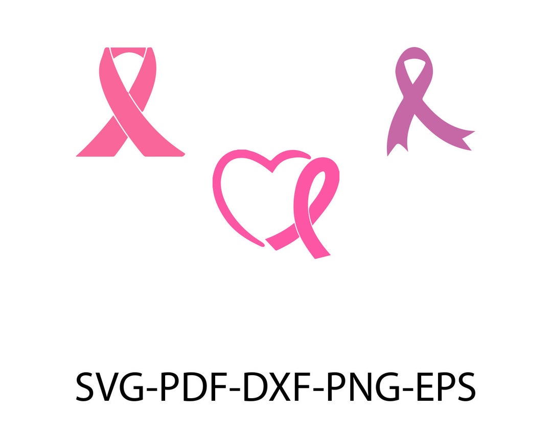 Cancer Ribbon SVG, Awareness Ribbon SVG, Breast Cancer Ribbon Svg,files