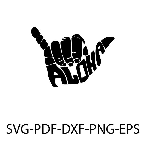 Aloha Svg Cut file, Aloha Svg, Hawaii Svg, Svg, Cutting files for Cricut for decal stickers