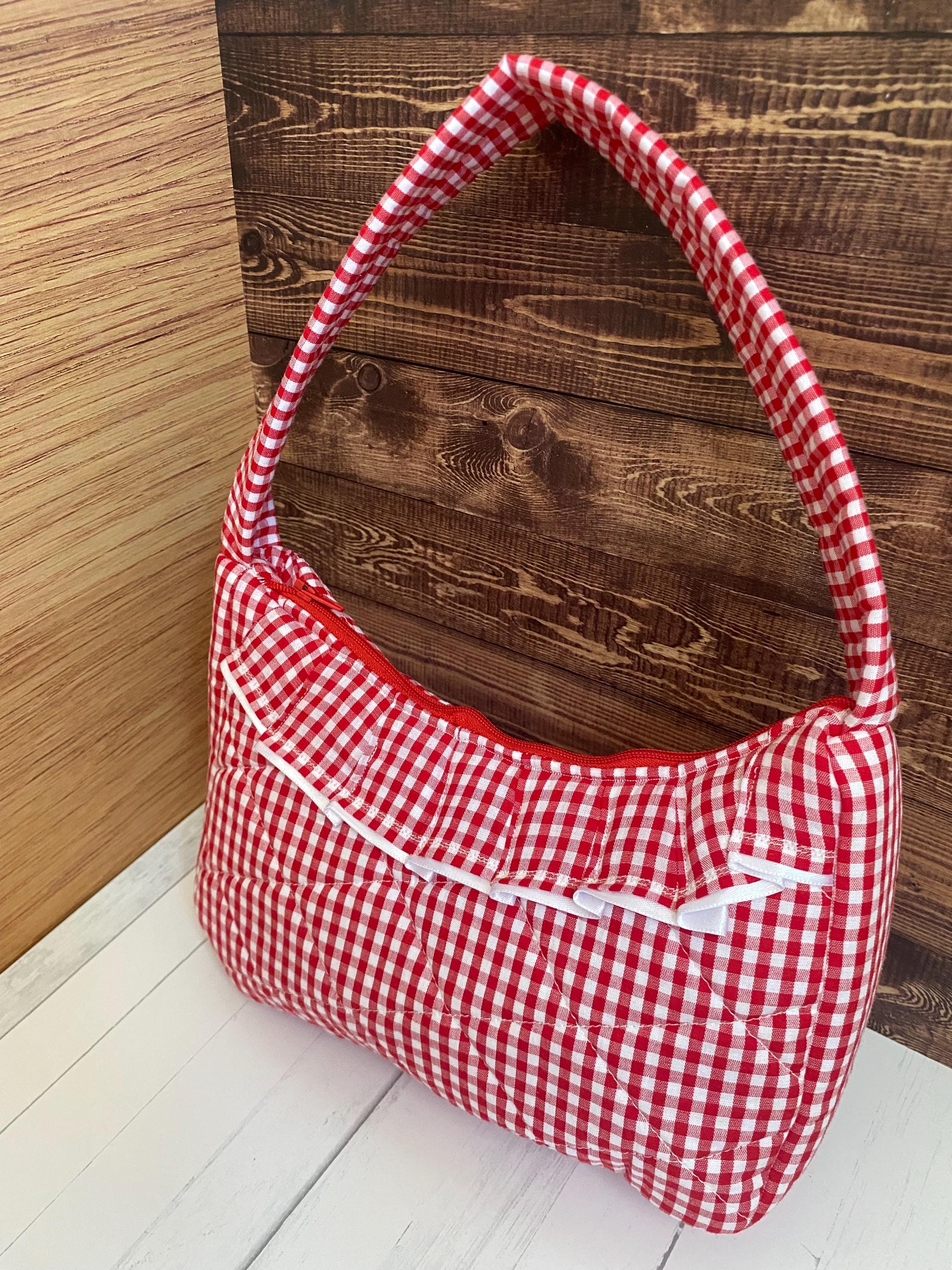 Red Gingham Bag - Etsy