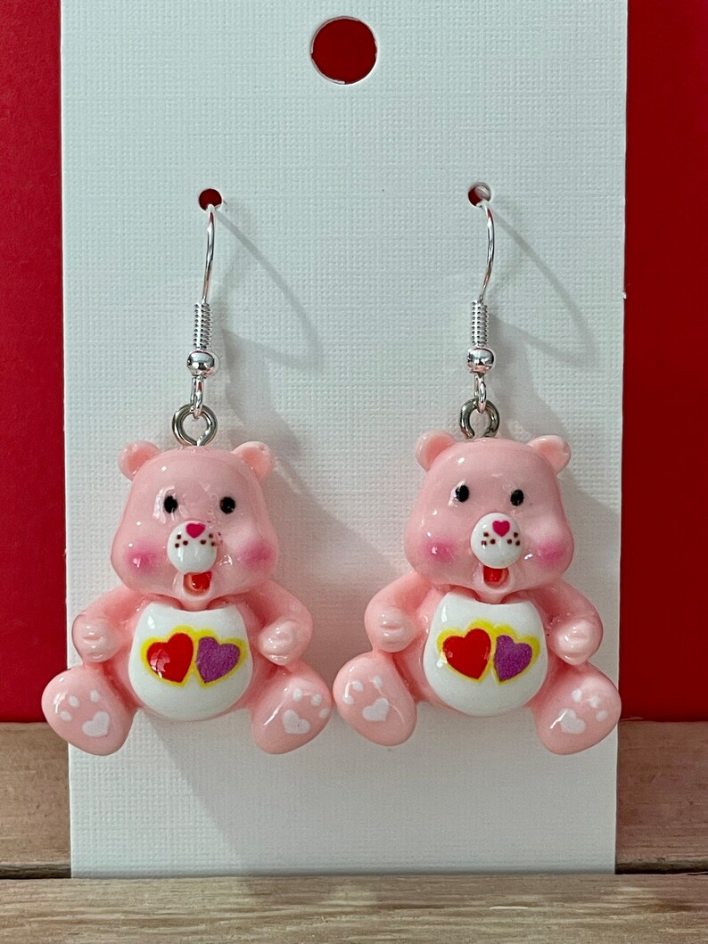 Colourful Cute Care Bear Earrings Etsy