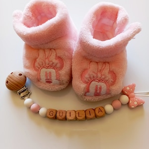 Personalized pacifier attachment / first name / baby birth gift toy , knot model